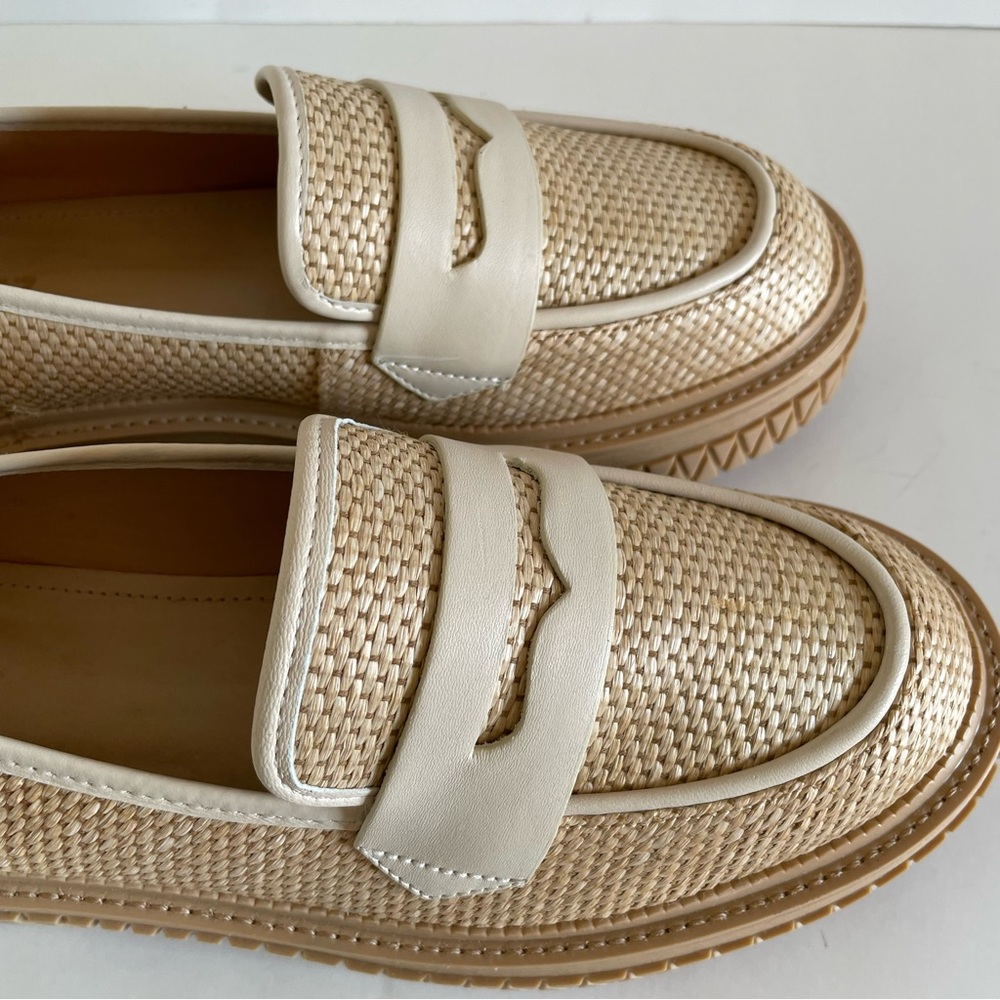 Schutz Viola Weekend Cream Loafers Size 8.5 - Picture 8 of 13